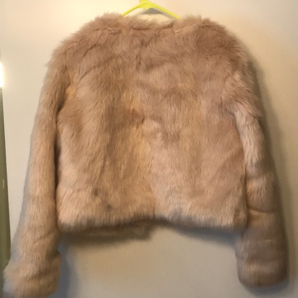 Naked wardrobe cream faux fur coat - Picture 5 of 8
